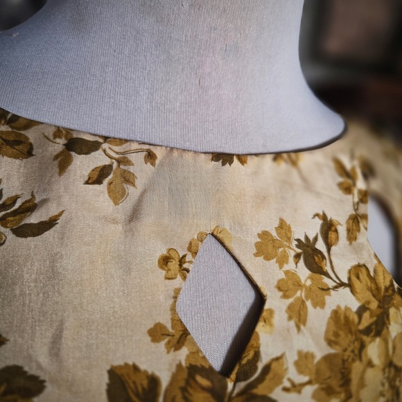 Vintage 1960s House of Lords Floral Silk Dress & Bolero Retro Autumn Fall Set - Picture 5 of 7